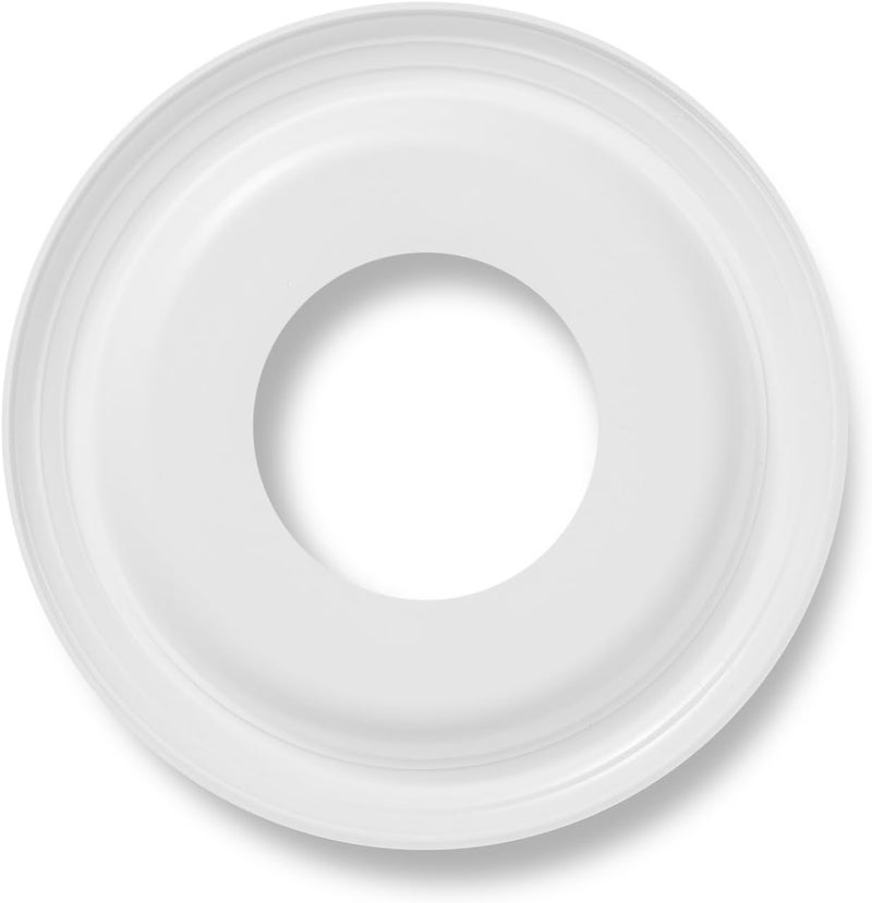 ELFCAB 2 Pack White Molded Nylon Ceiling Medallion for Light Fixtures and Ceiling Fans 10"OD x 4"ID x 1"P (Fits Canopies up to7-1/4") - Image 4